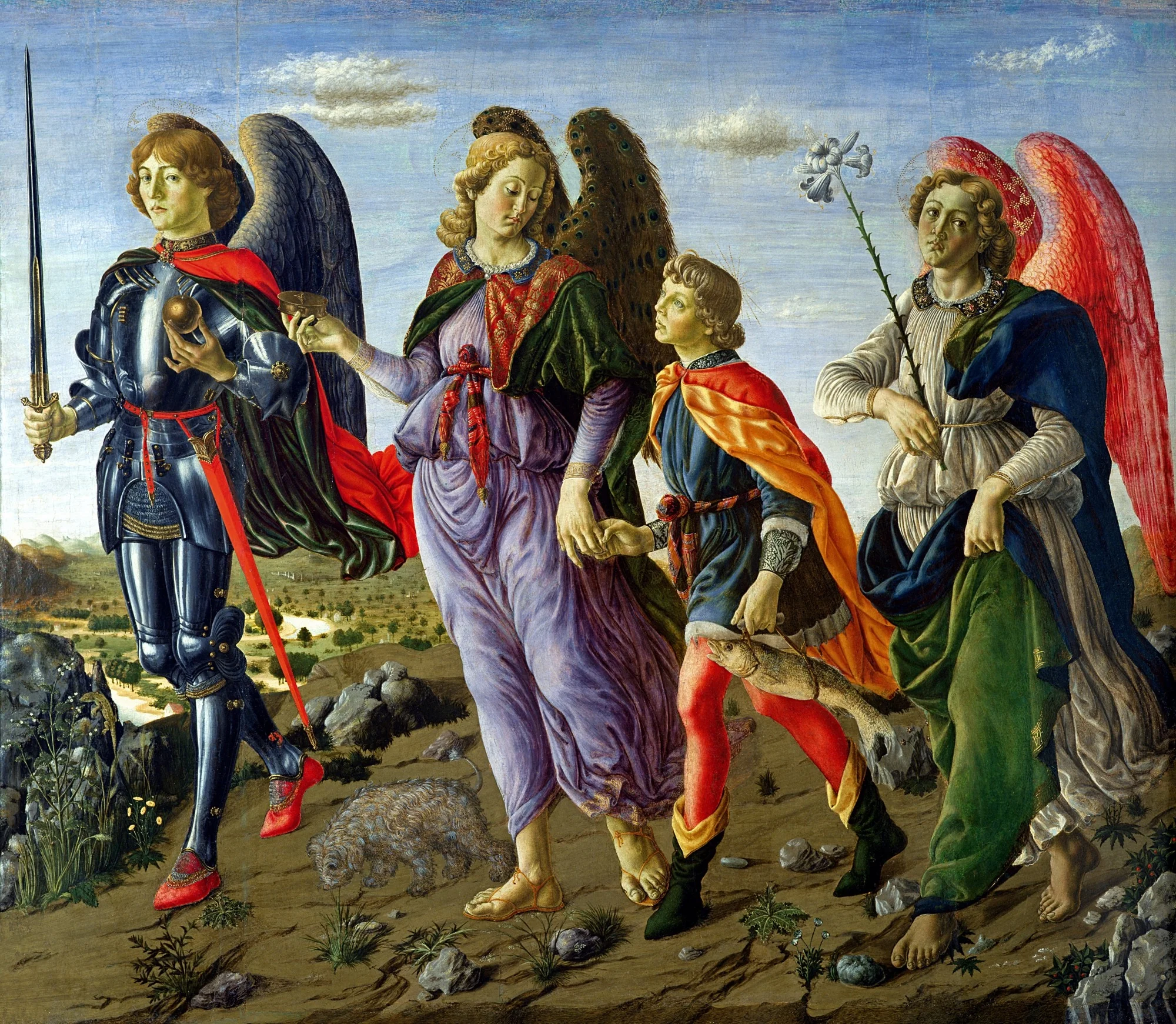 Three Archangels with Tobias, detail