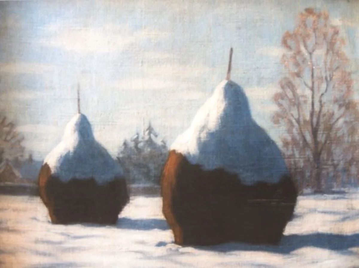Căpițe de fân, detail