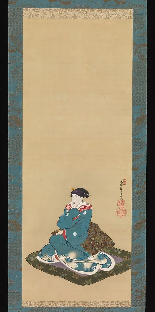 二代目岩井粂三郎の肖像|Portrait of Iwai Kumesaburō II, detail