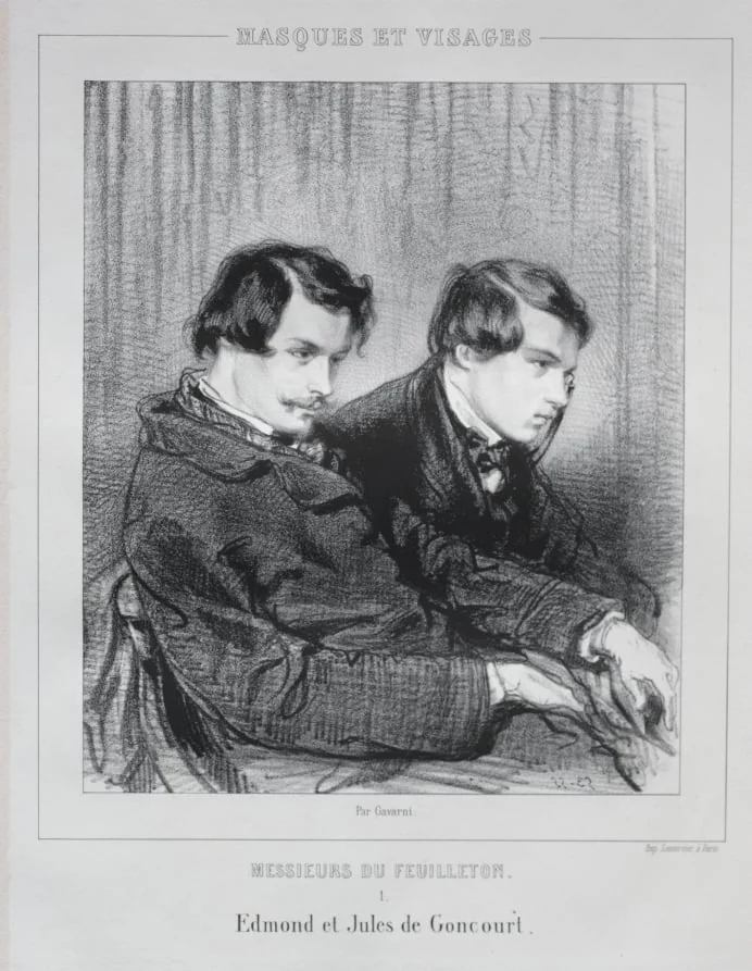 Edmond and Jules de Goncourt, detail