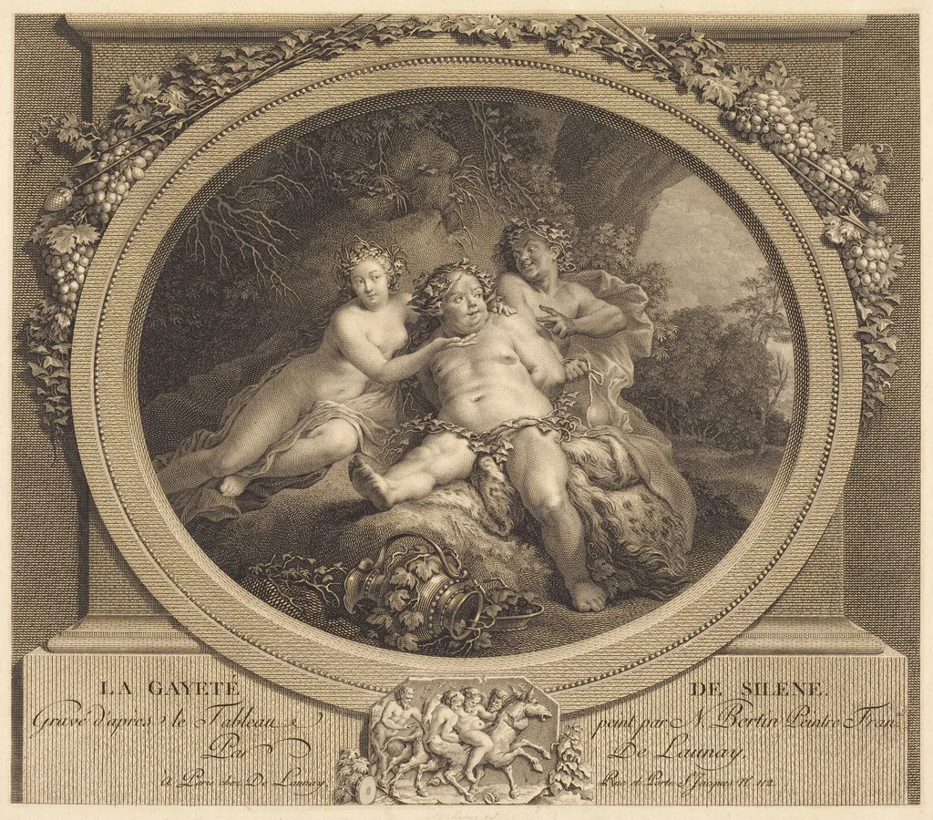 La Gaieté de Silène, by Nicolas Delaunay, ink, 1791