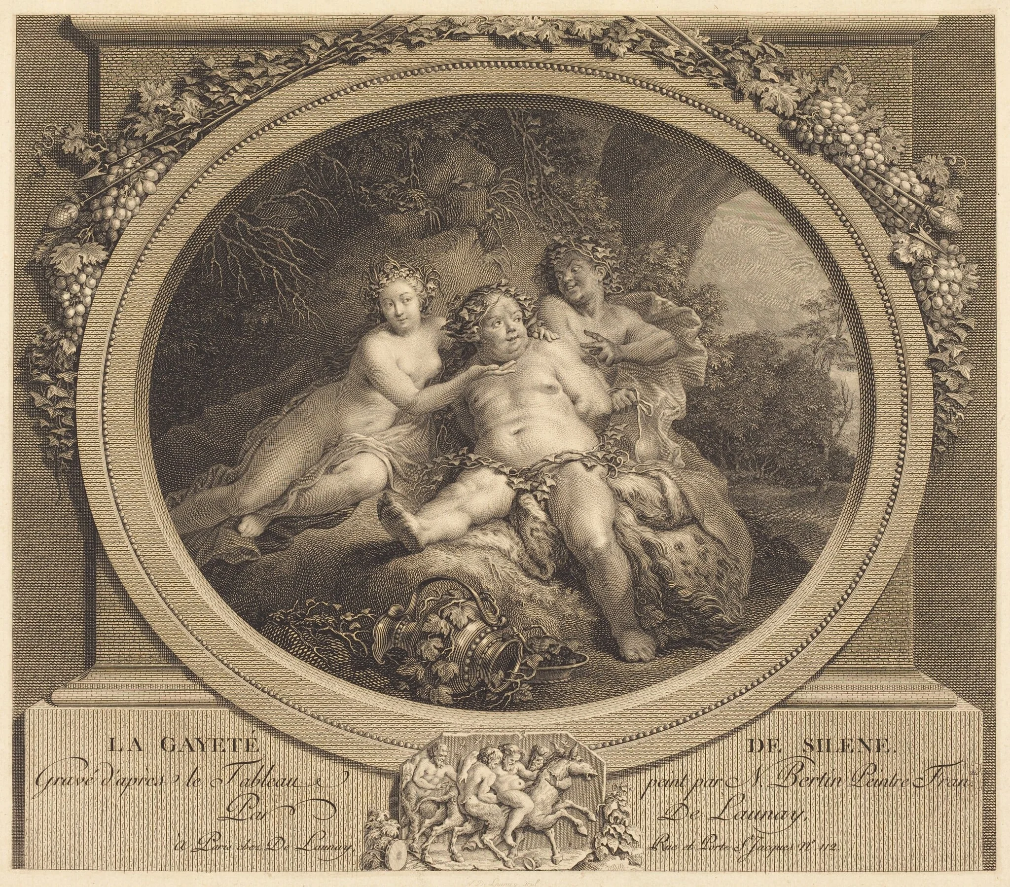 La Gaieté de Silène, detail