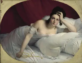 Regrets, by Claude-Marie Dubufe, oil, 1826