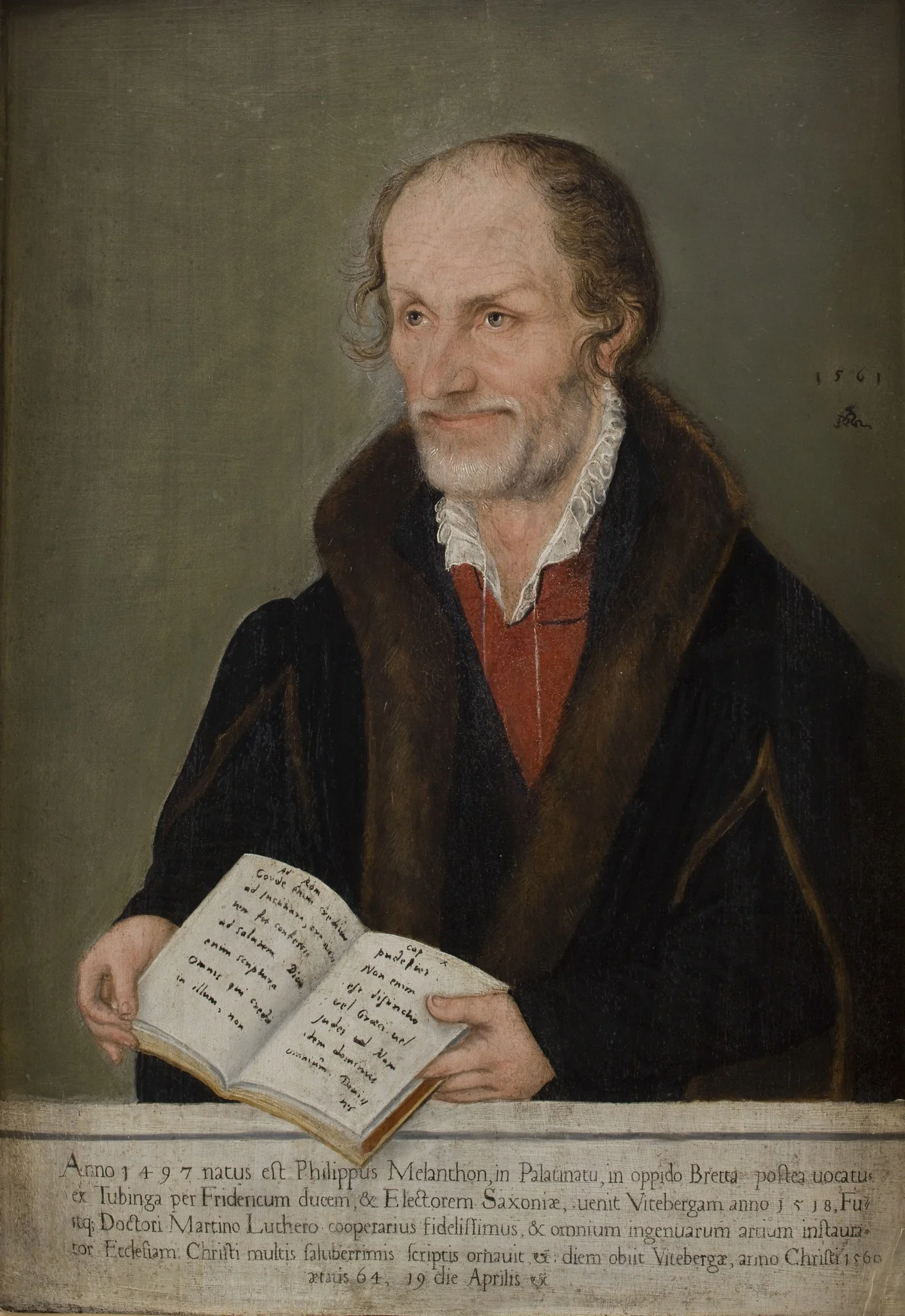 Portrait of Philipp Melanchthon (1497–1560), detail