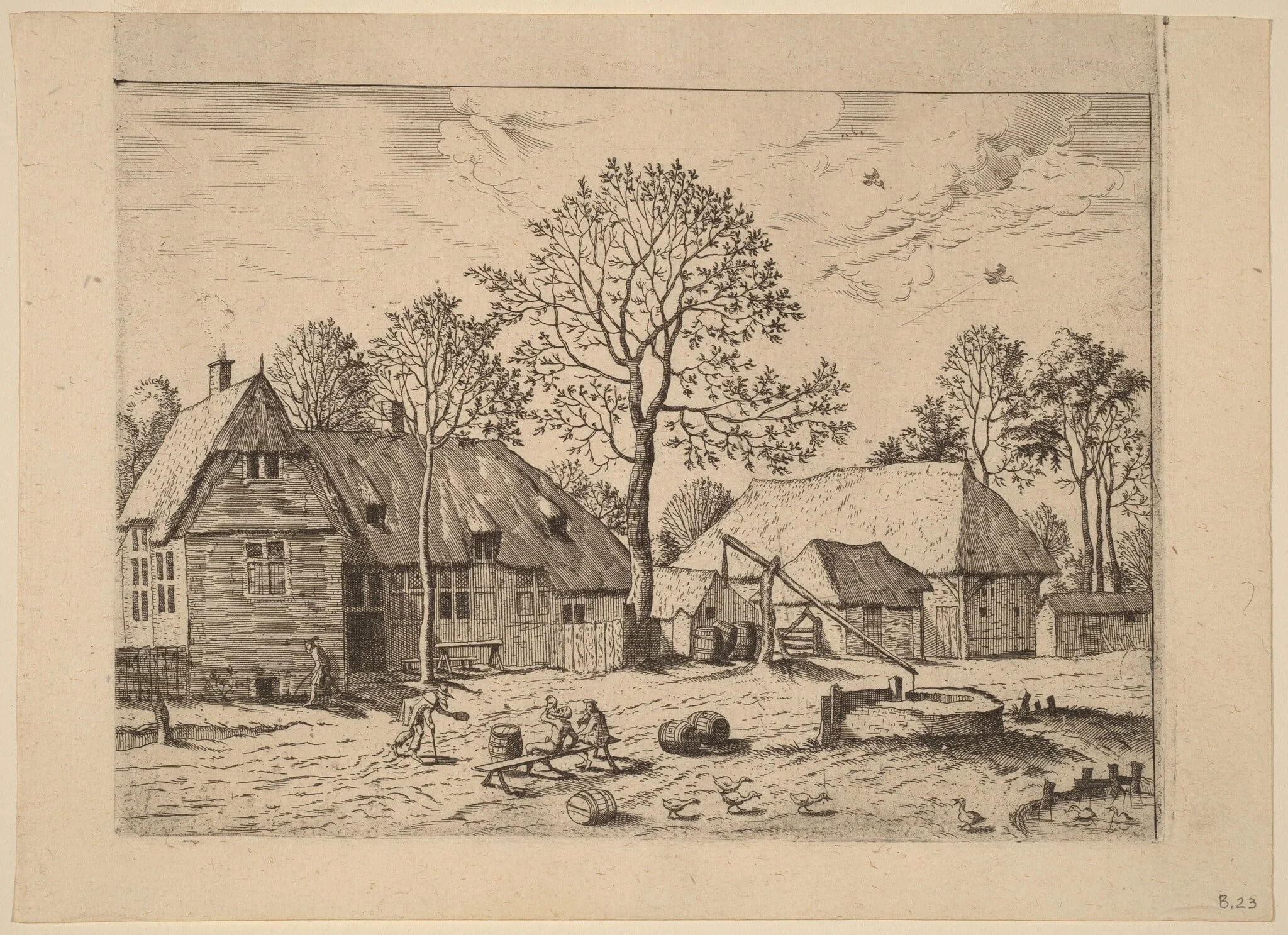Farms with Draw Well, detail