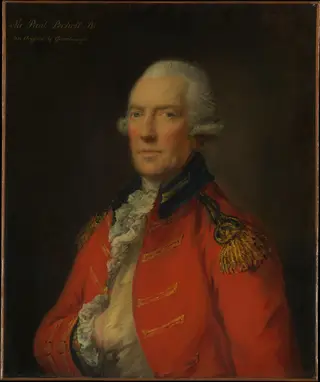 Lieutenant Colonel Paul Pechell (1724–1800), by Thomas Gainsborough, oil, 1767