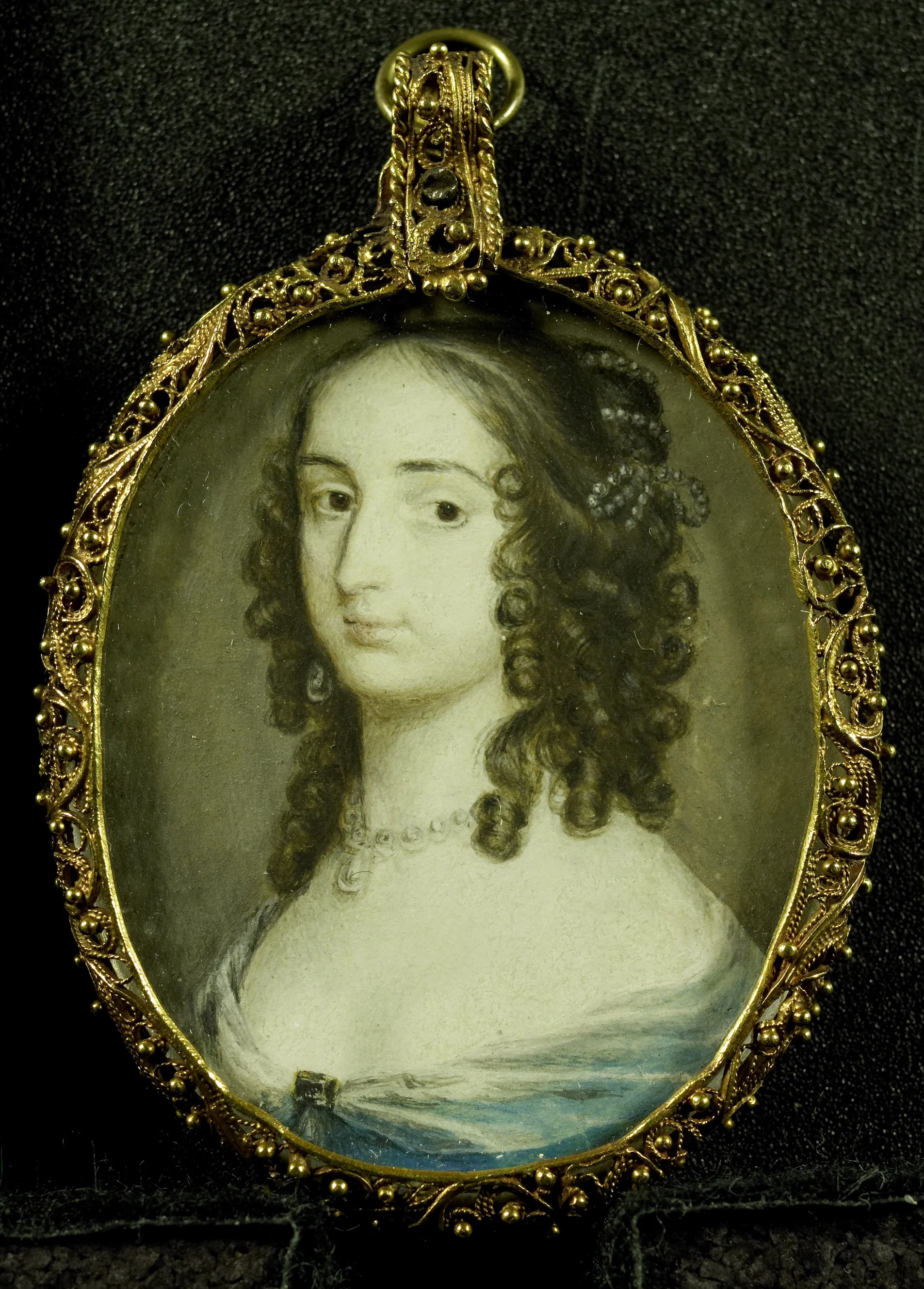 Portrait of Elisabeth of the Palatinate, detail