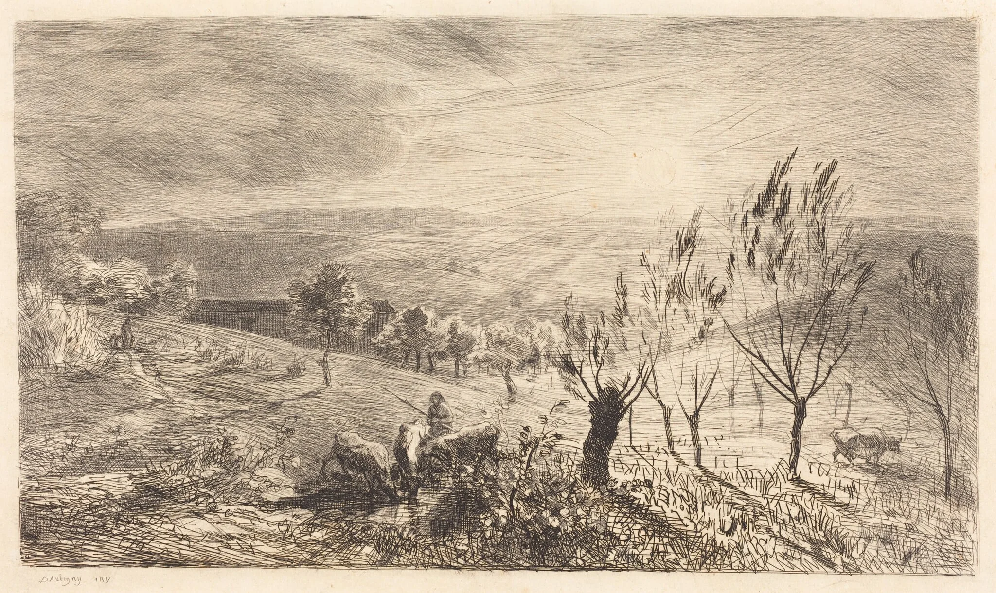 Sunrise (Le Lever du soleil), detail