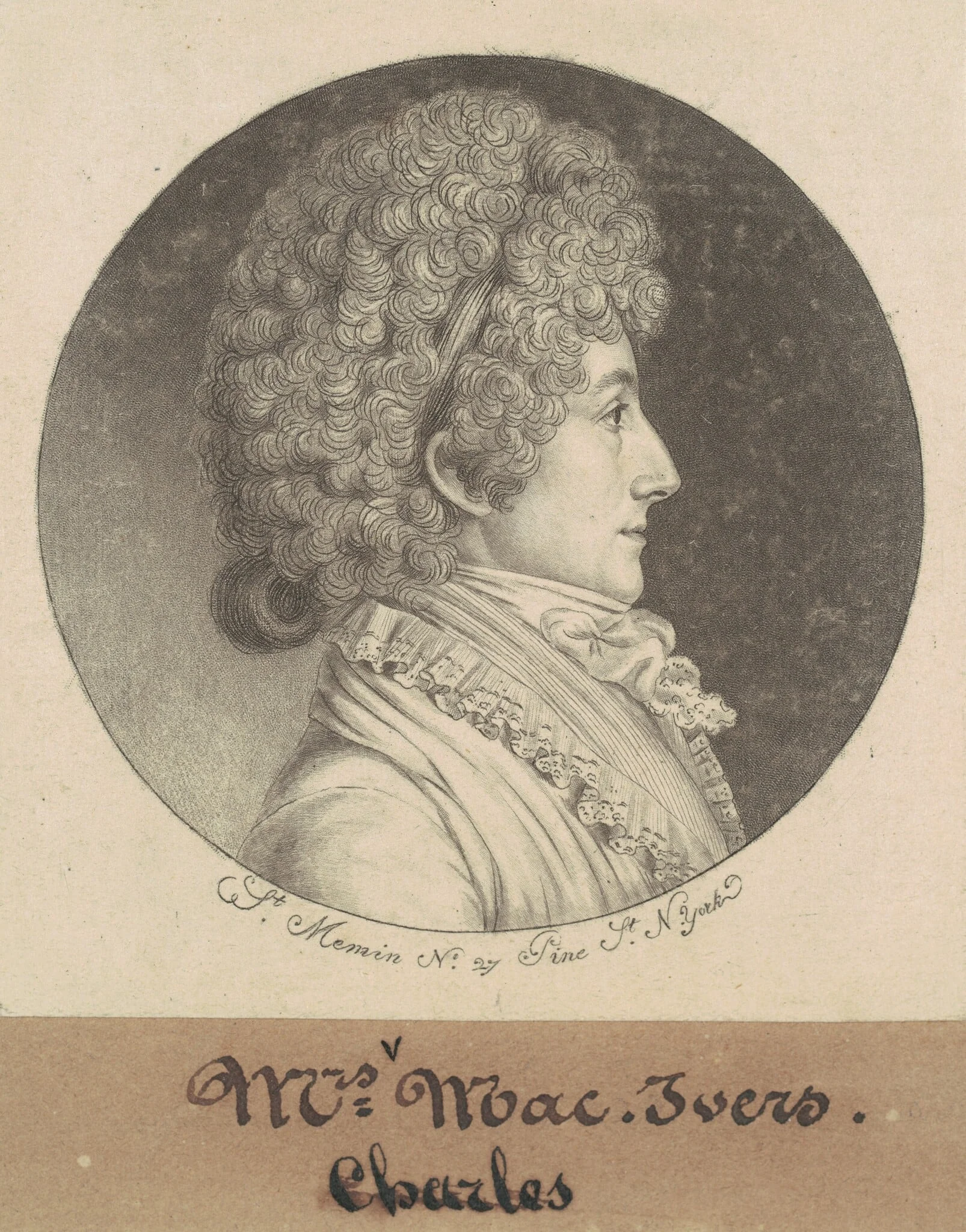 Mary Bache McEvers, detail