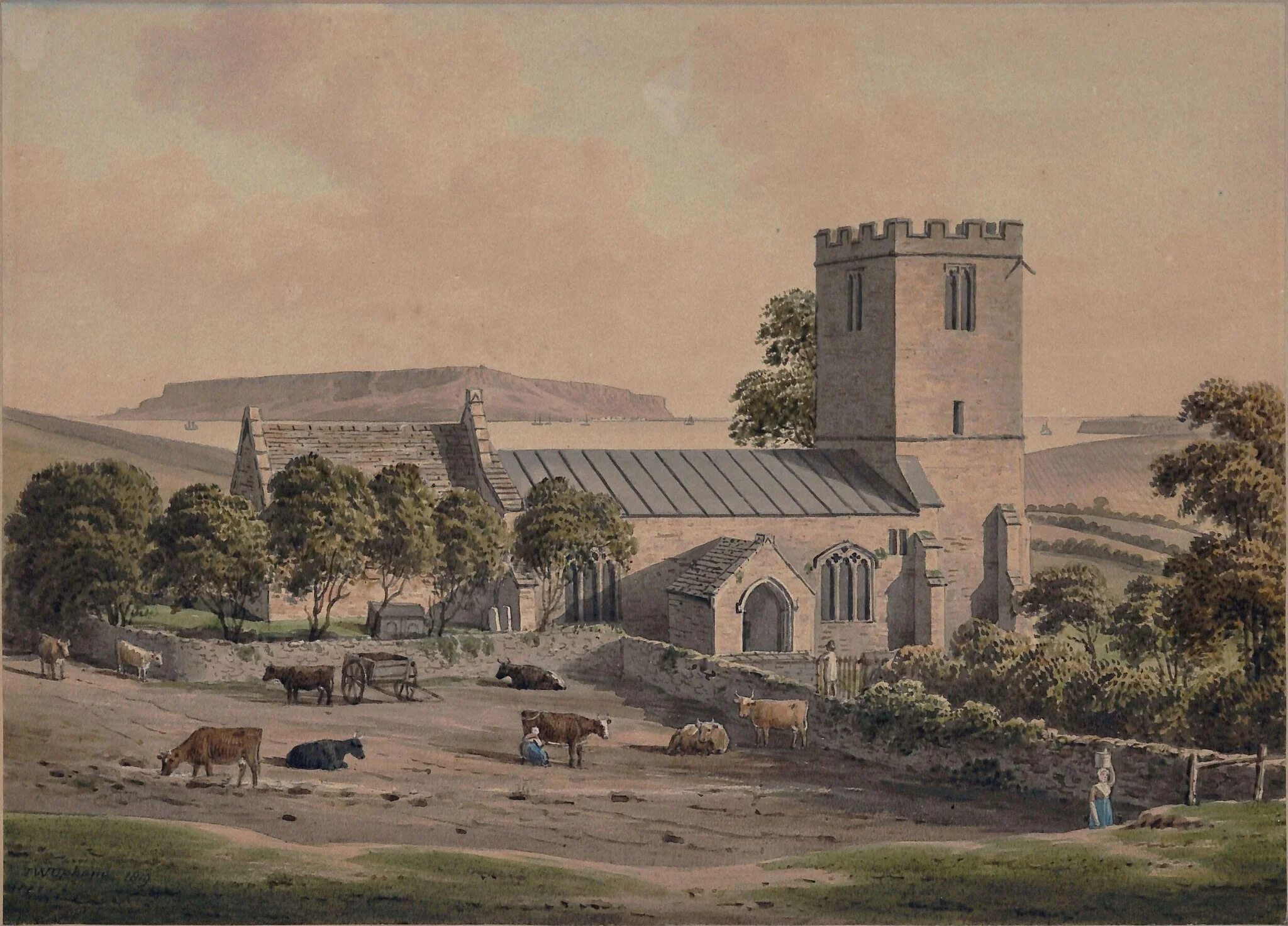 Preston Church, near Weymouth, detail