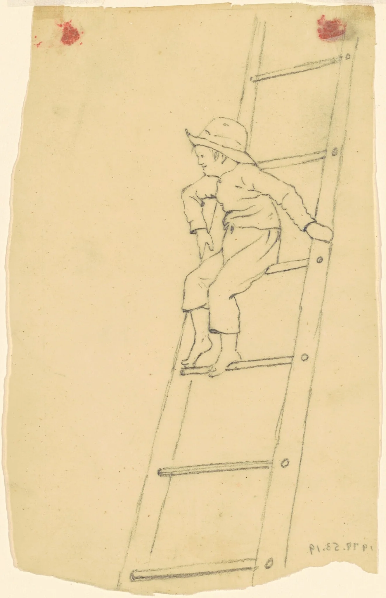 Boy on a Ladder, detail