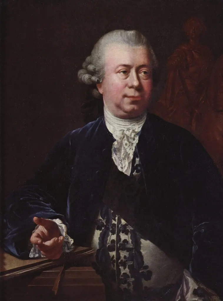 The Sculptor Jacques-François-Joseph Saly, by Jens Juel, oil, 1772