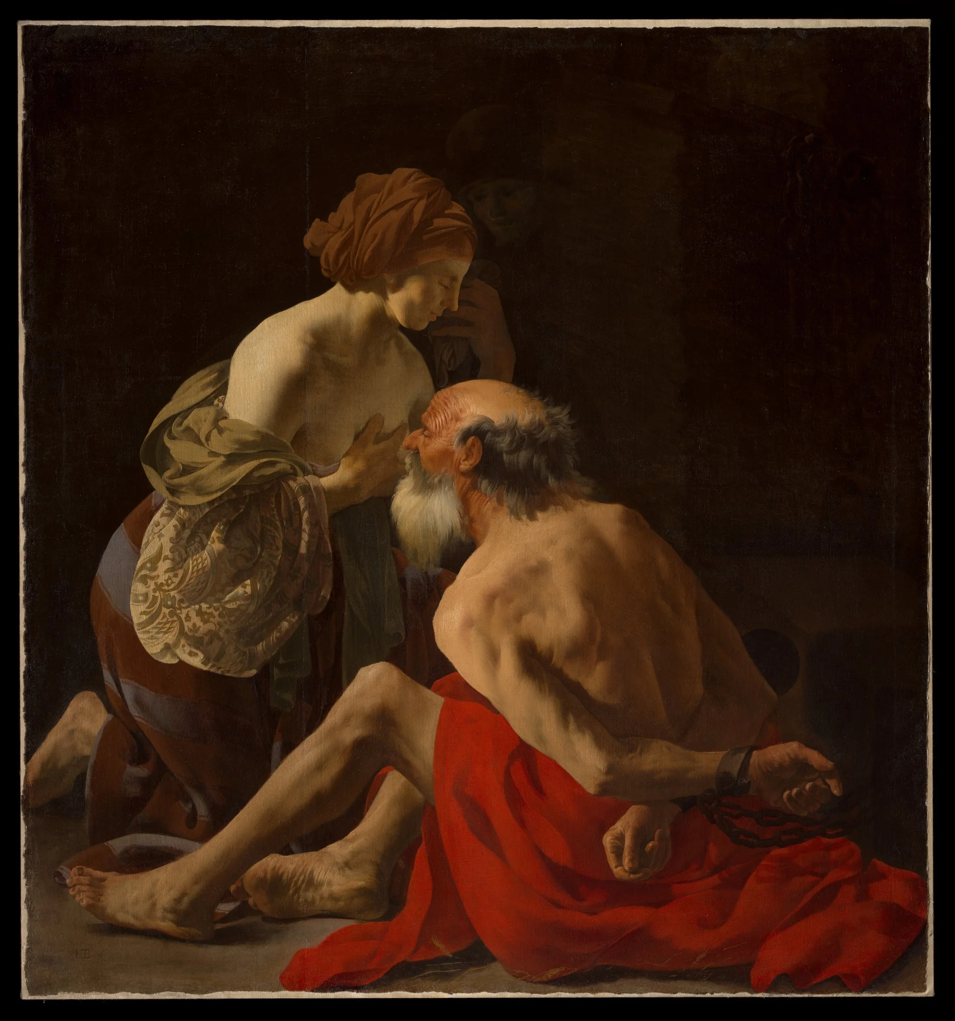 Roman Charity, detail