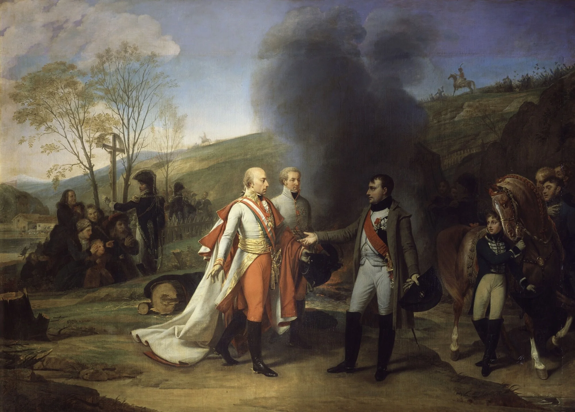 Interview Between Napoleon and Francis II after the Battle of Austerlitz, detail