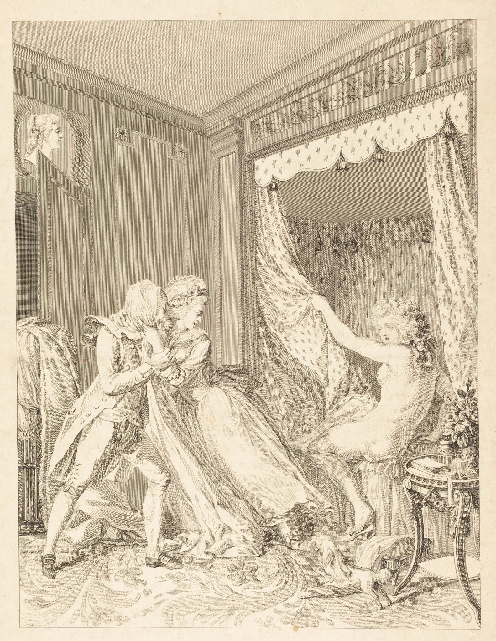 L'Indiscret, detail