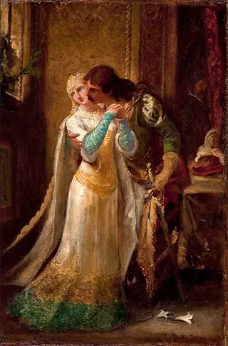 Faust and Gretchen, by Pedro Américo, oil, 1500