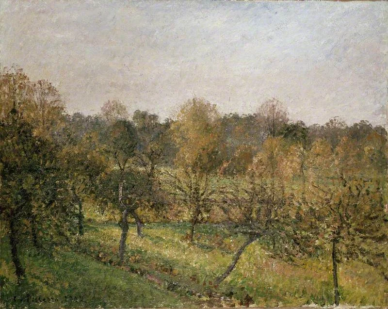 Sunset at Éragny-sur-Epte, Autumn, detail