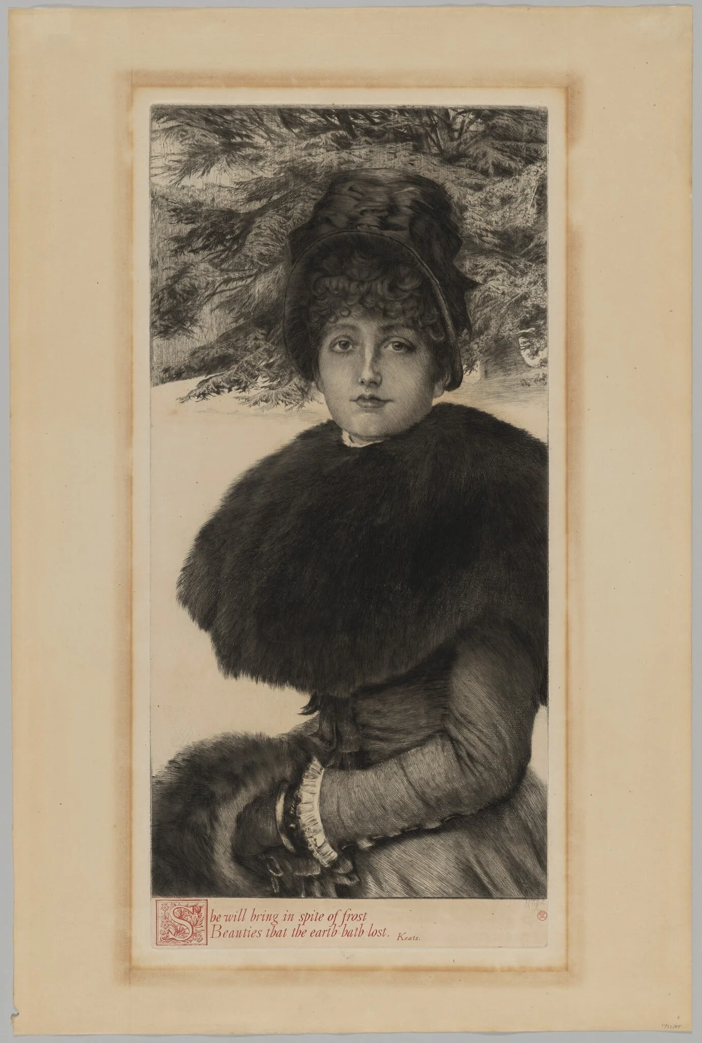 A Winter's Walk, detail