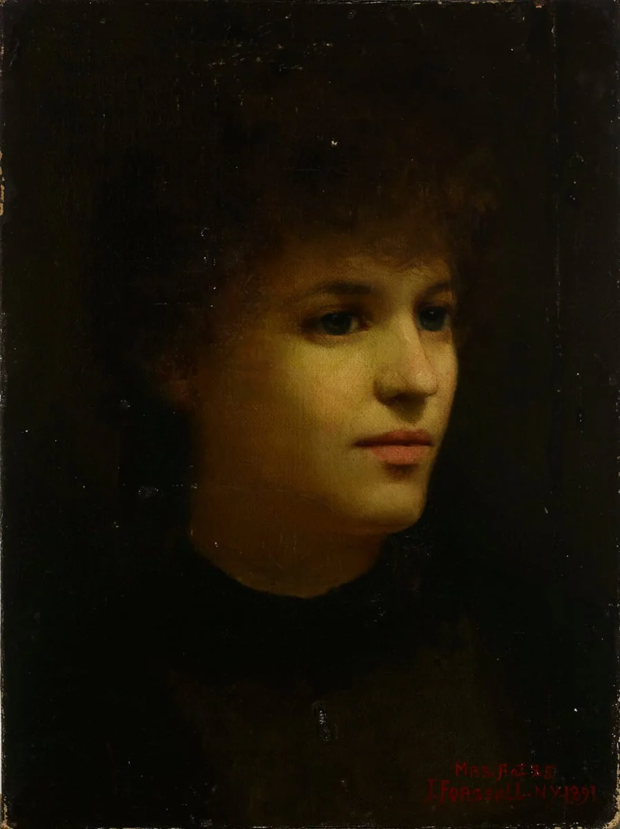 Taiteilijan vaimon muotokuva, detail