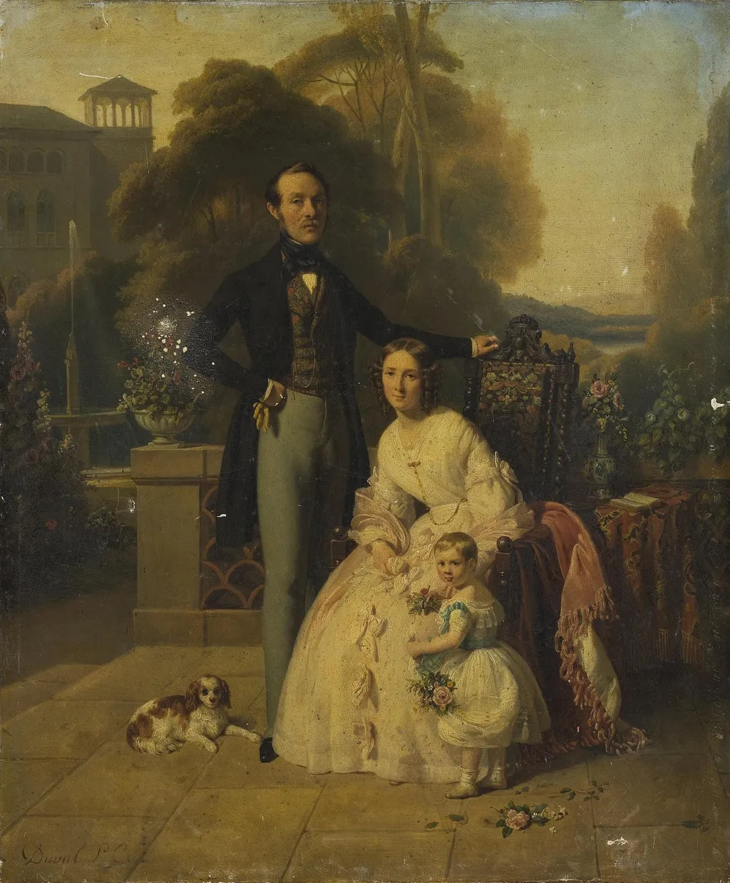 Family Portrait, by Eugène Emmanuel Amaury Duval, oil, 1840