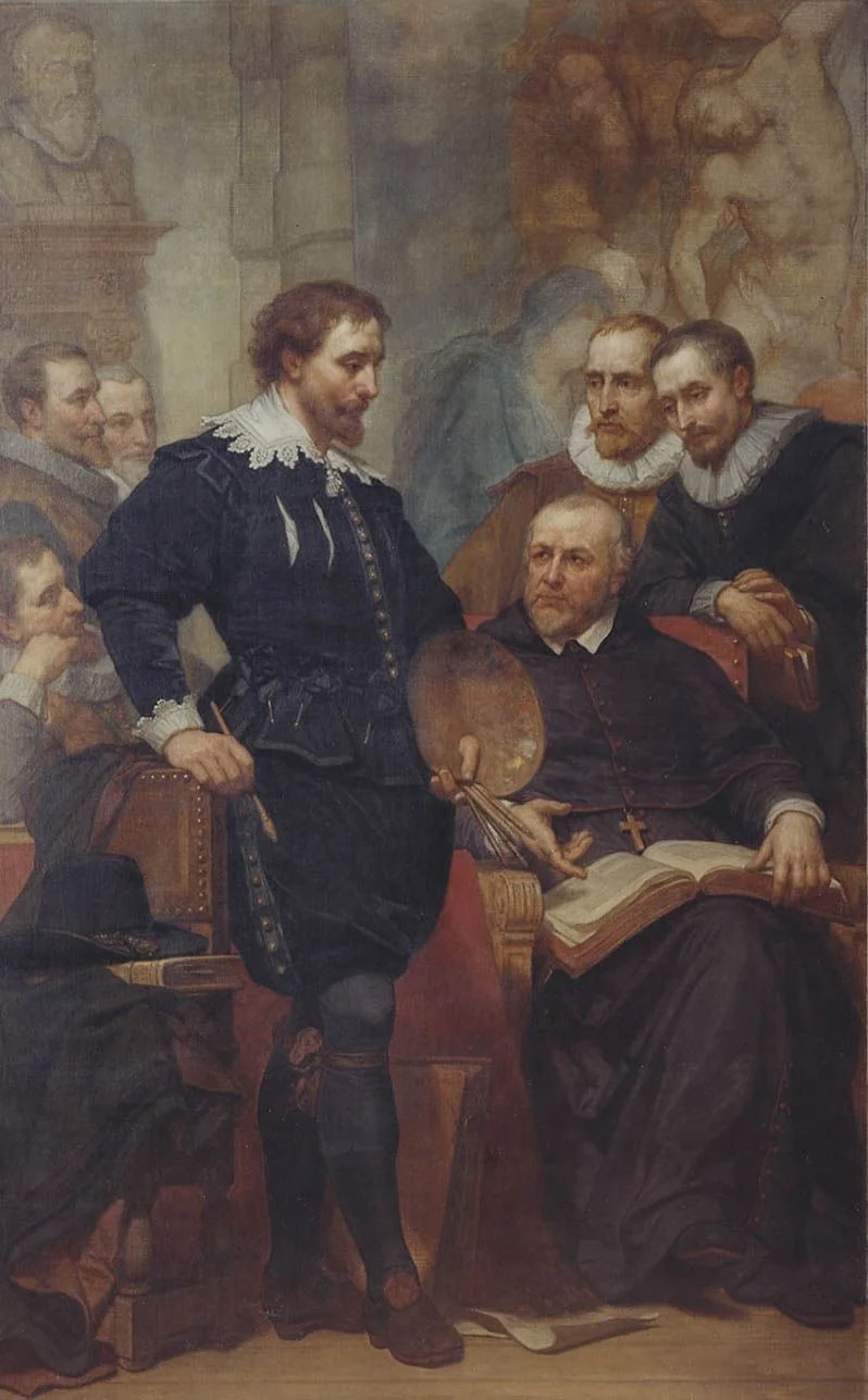 Peter Paul Rubens in his Studio, detail