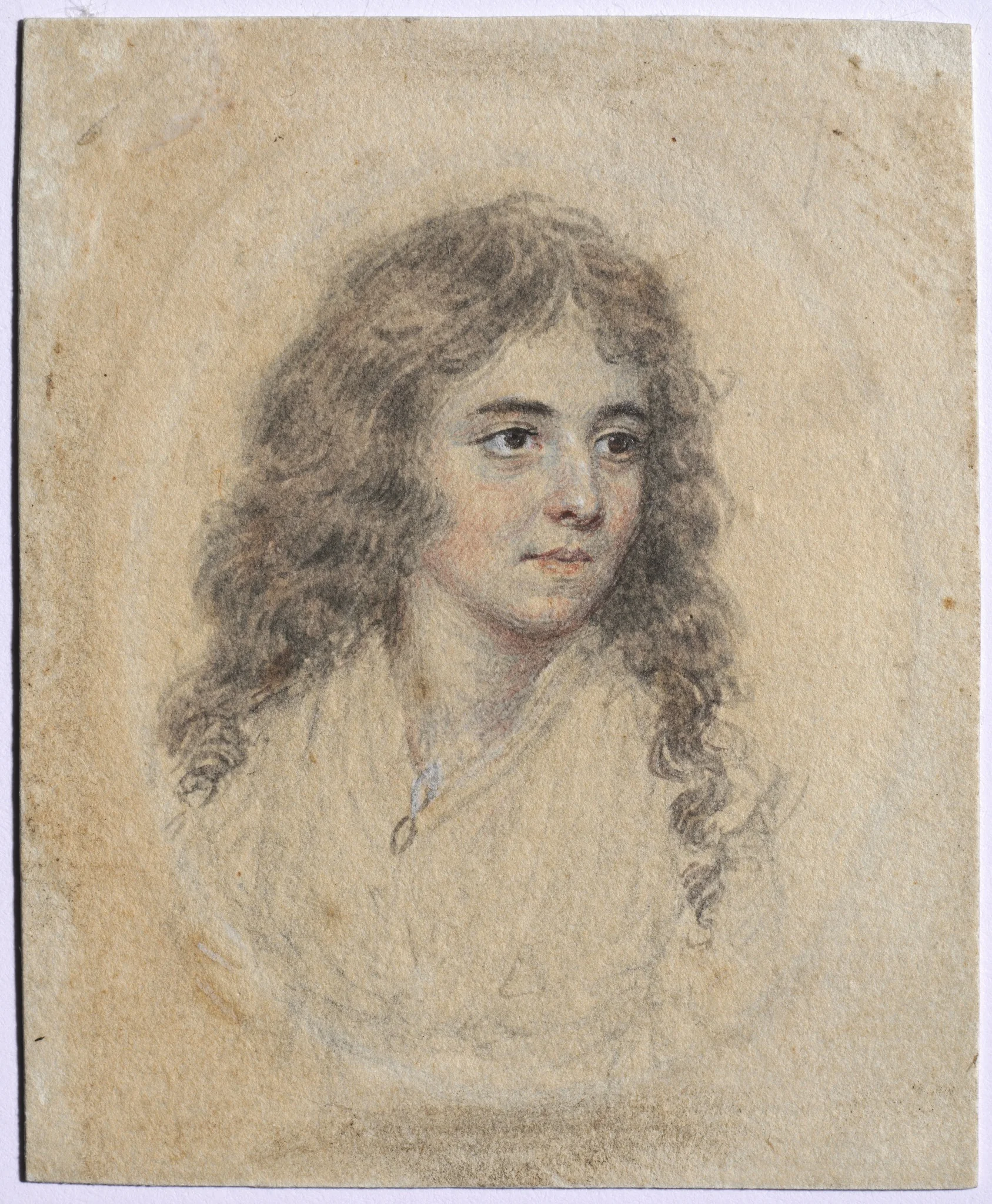 Portrait of Anna Maria Woolf, née Smart, detail