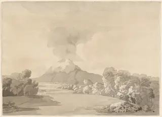 The Wrekin, Shropshire, by Francis Towne, graphite, 1780
