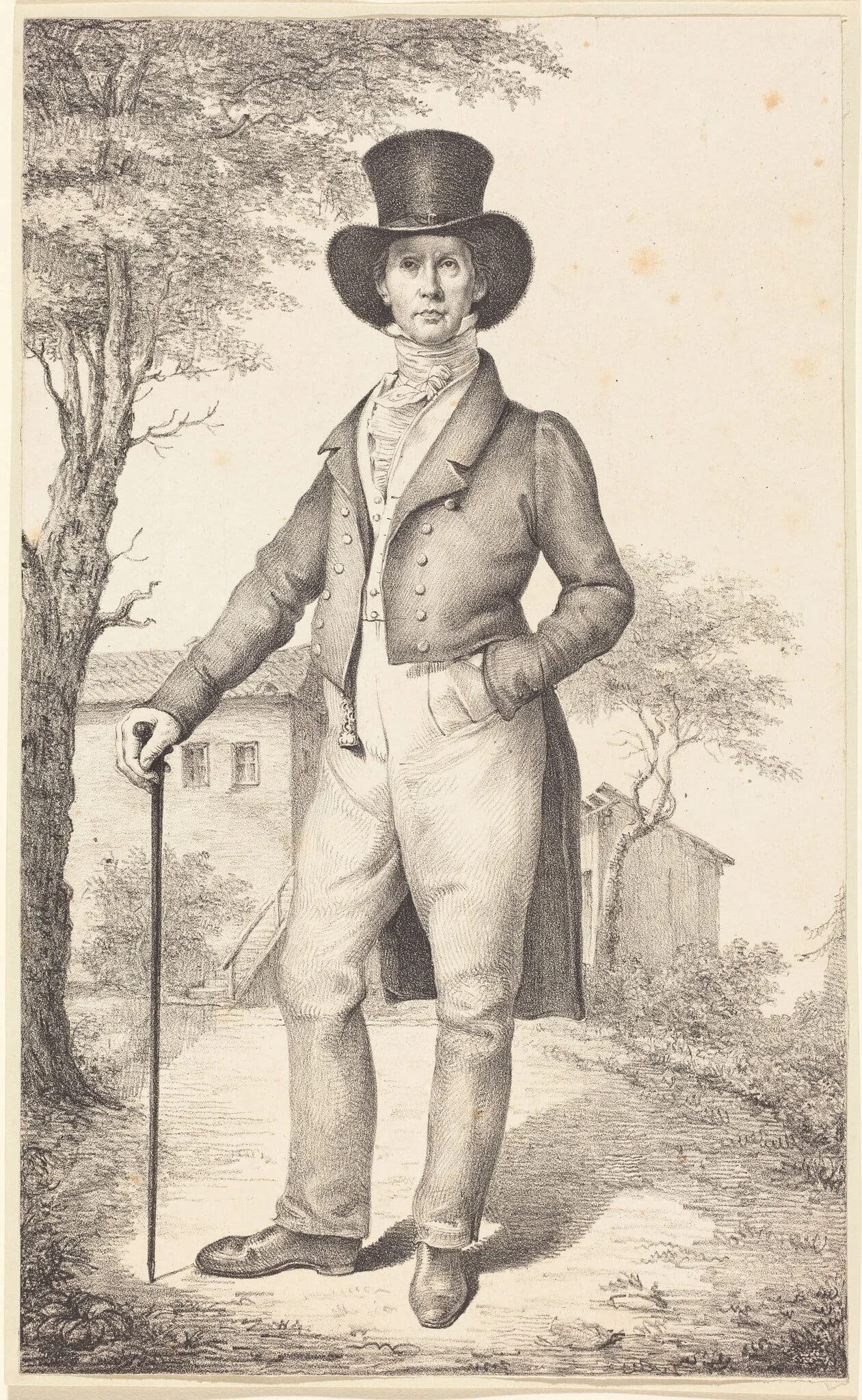 The Senior Government Auditor Rudolf Schadow (The Artist's Brother), detail