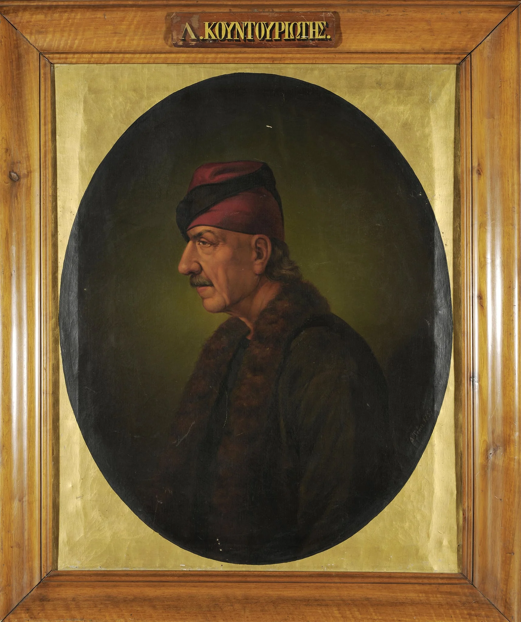 Προσωπογραφία του Λαζάρου Κουντουριώτη, detail
