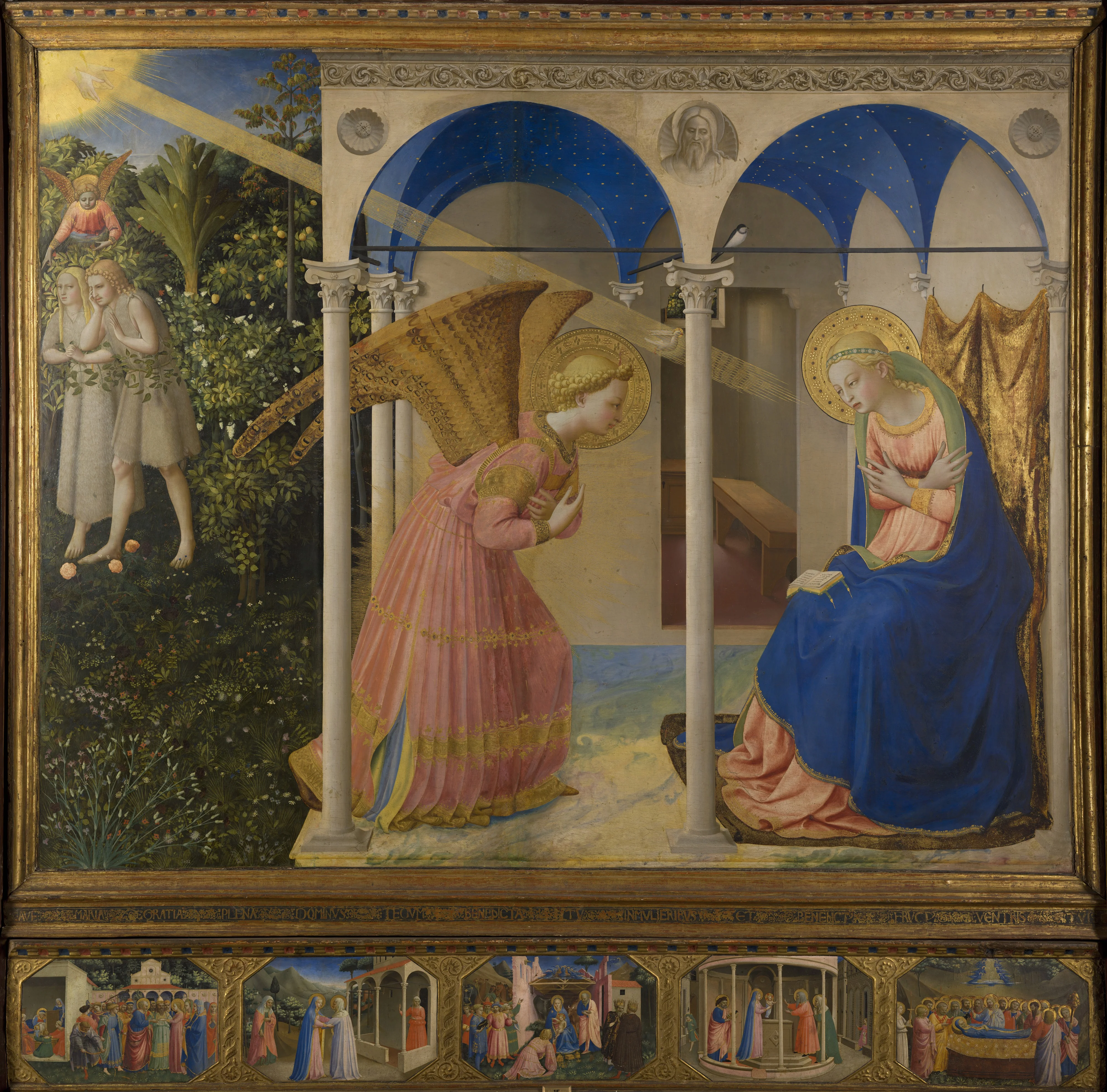 Annunciation, detail