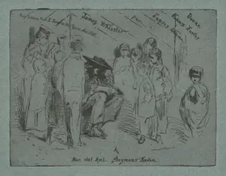 Title Page for "Douze Eaux Fortes d'après Nature", by James McNeill Whistler, ink, 1858