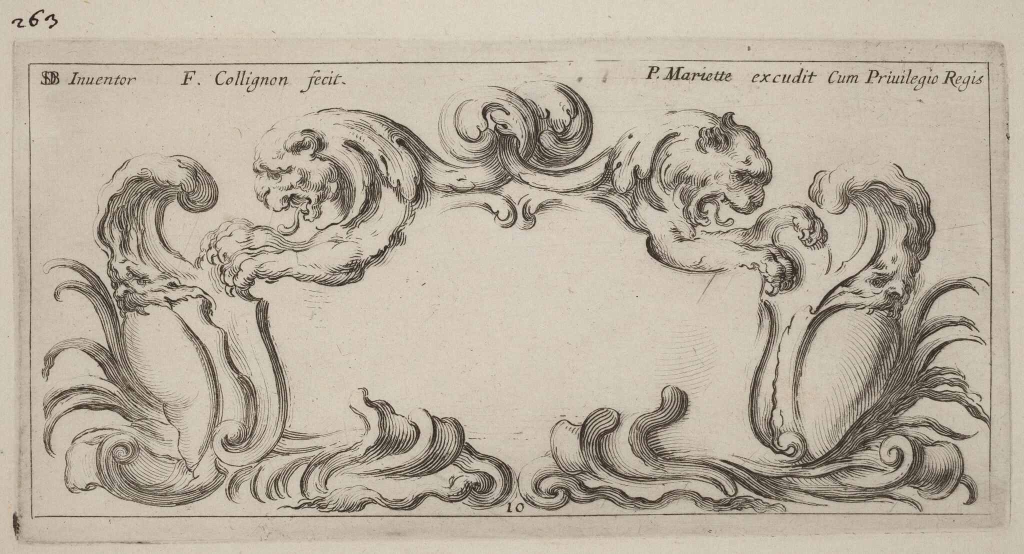 Cartouche, detail