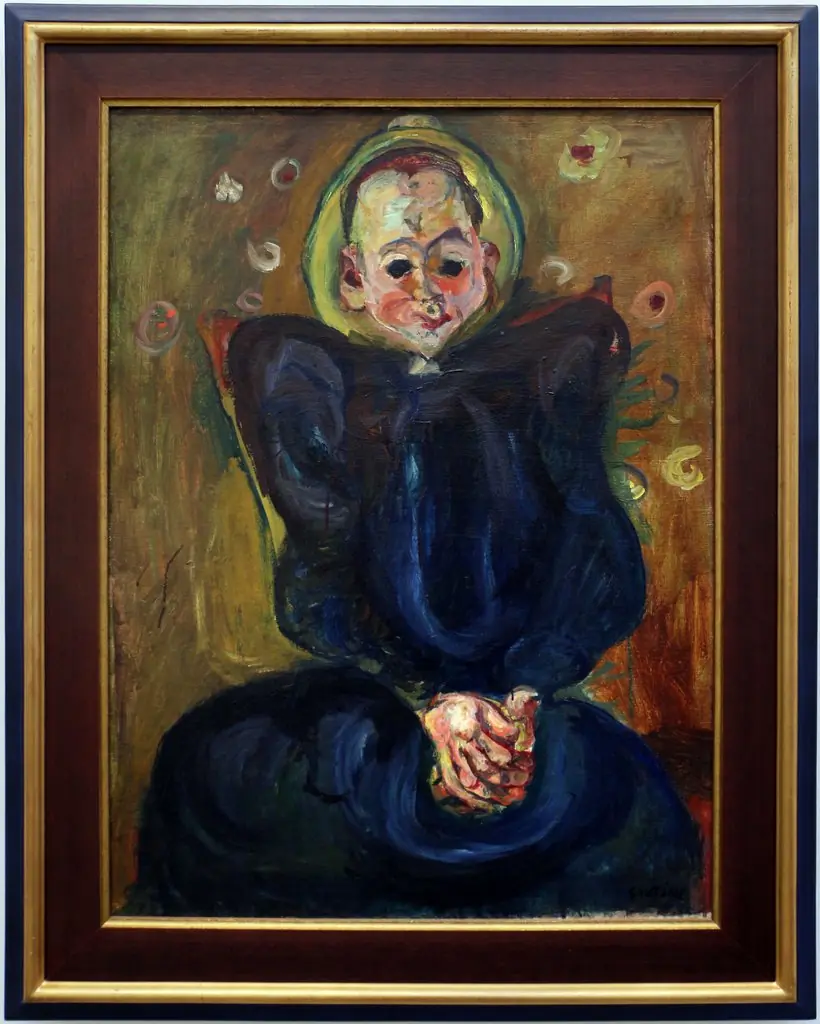 Femme à la robe bleue, by Chaïm Soutine
