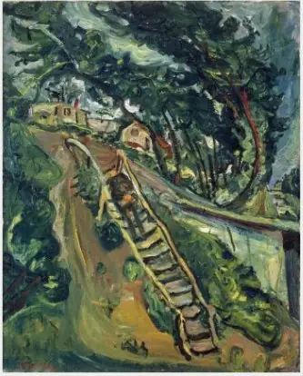 Landscape with Flight of Stairs, by Chaïm Soutine