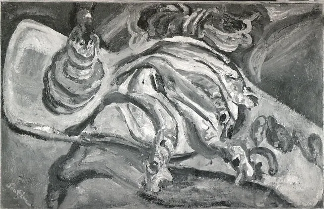 Still Life with Fish, by Chaïm Soutine, oil, 1920