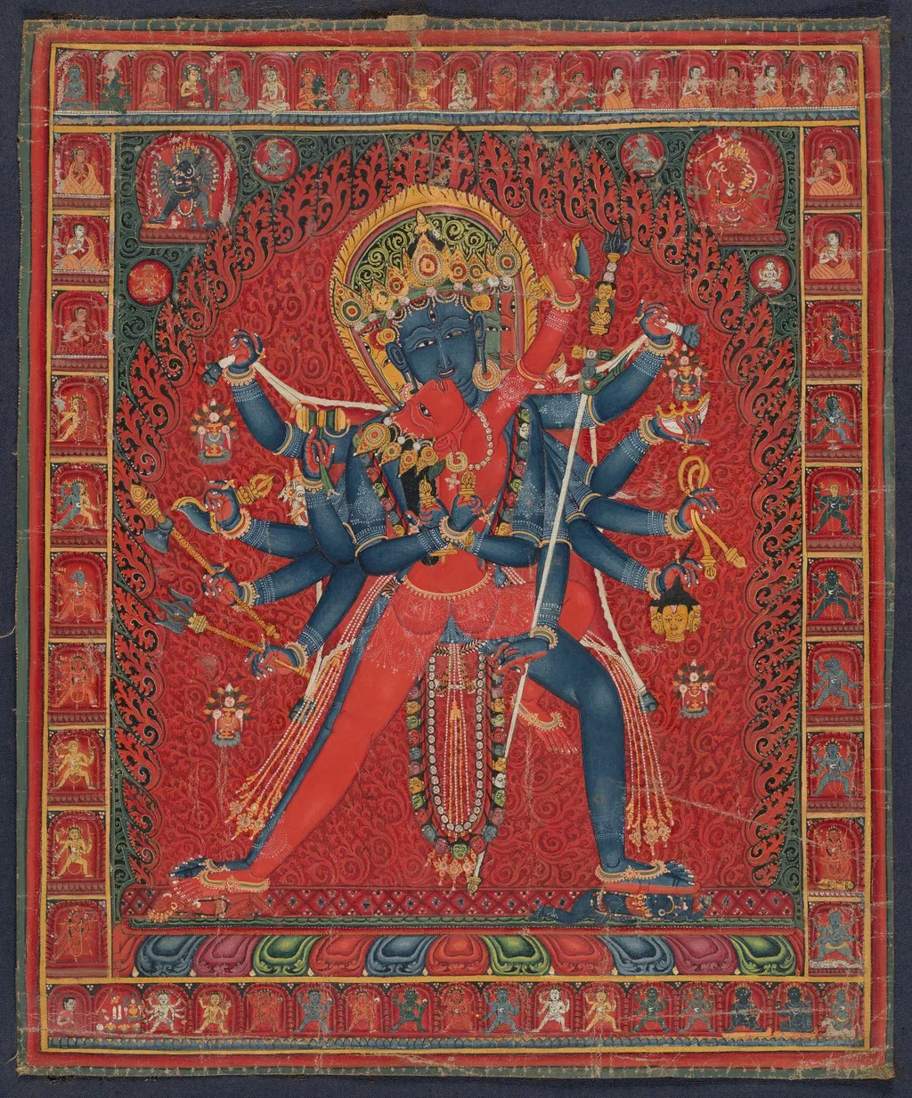 Chakrasamvara and consort Vajravarahi, unspecified, 1475