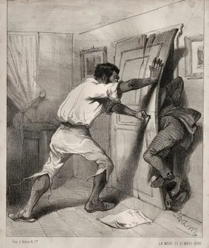 Un Créancier trop pressé, by Cham