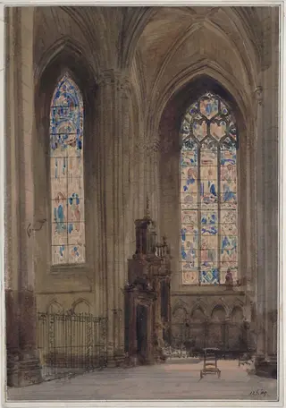 Chapel in the south transept of Rouen Cathedral