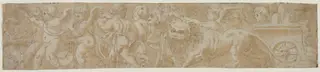 Chariot Drawn by Lions with Amorini (recto)