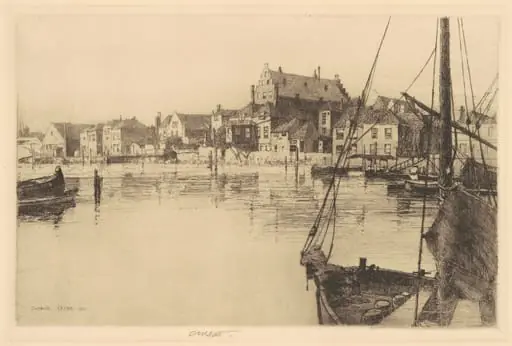 Dordrecht (Old Warehouse), by Charles A. Platt