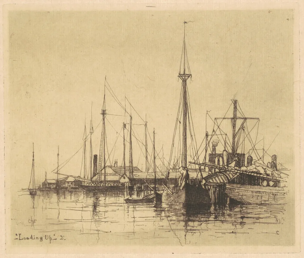 Loading Up, by Charles A. Platt, ink, 1881
