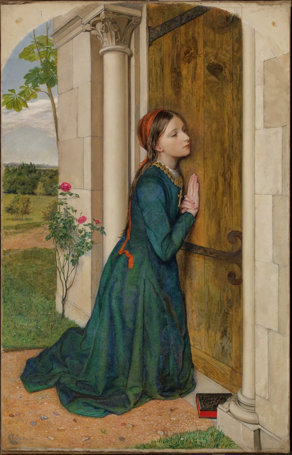 The Devout Childhood of St. Elizabeth of Hungary, by Charles Allston Collins, oil, 1851