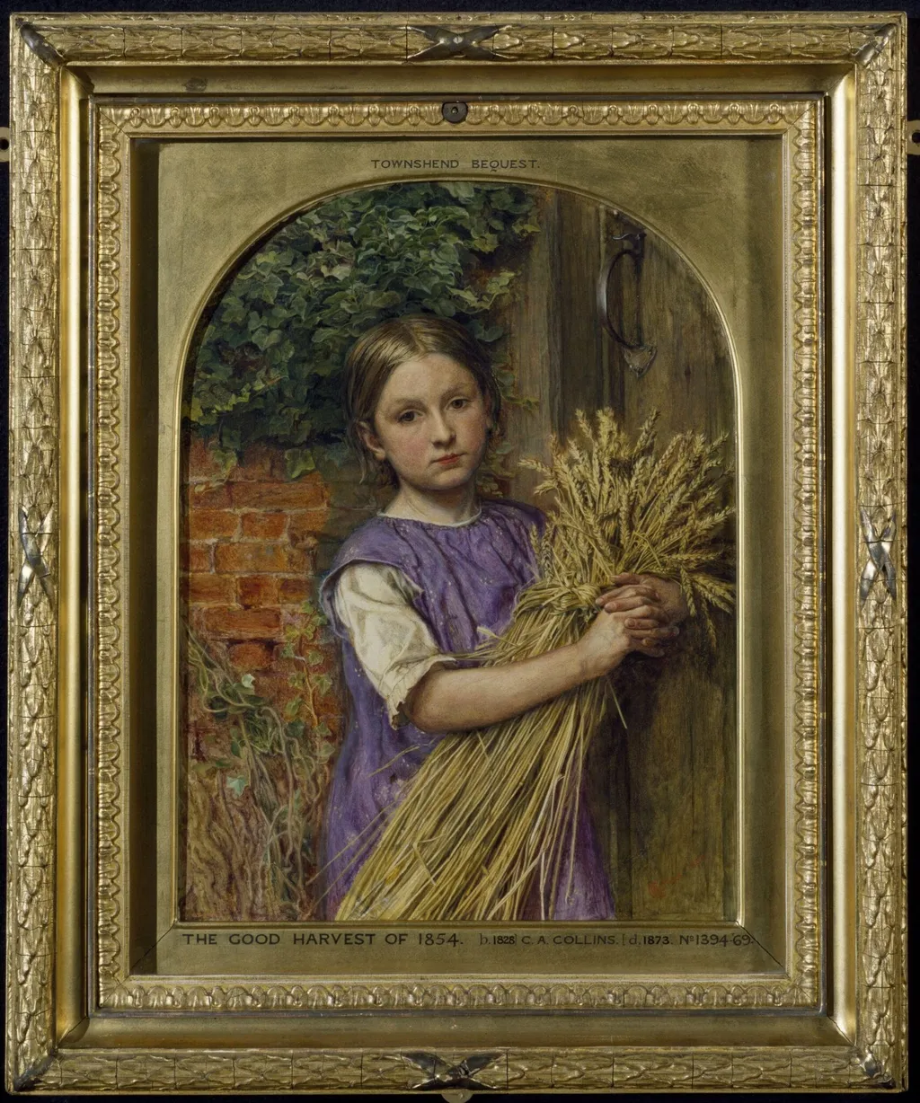 The Good Harvest of 1854, by Charles Allston Collins, oil, 1854