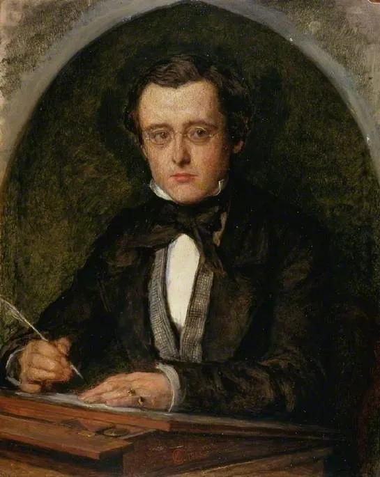 Wilkie Collins (1853), by Charles Allston Collins, oil, 1853