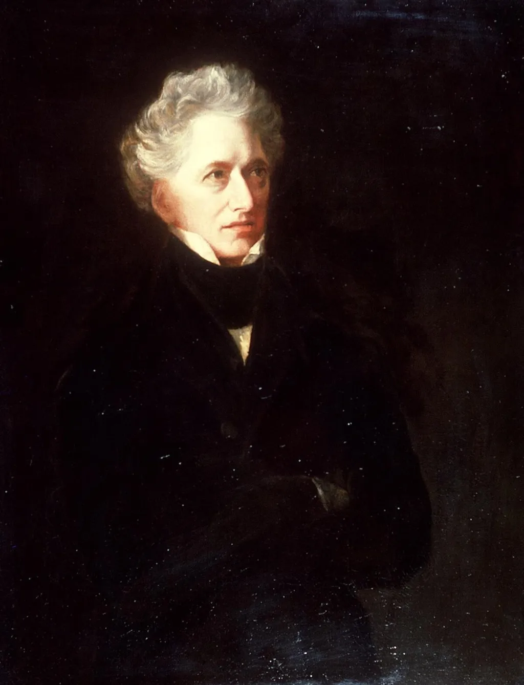 Revd Thomas Price of Llanfihangel Cwmdu, by Charles Augustus Mornewick, oil, 1846
