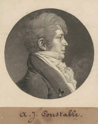 A. J. Constable, by Charles B. J. Févret de Saint-Mémin