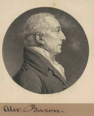 Alexander Baron, by Charles B. J. Févret de Saint-Mémin