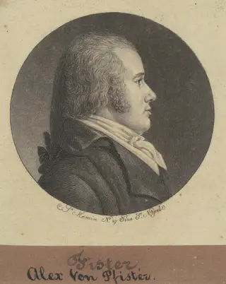 Alexander von Pfister, by Charles B. J. Févret de Saint-Mémin