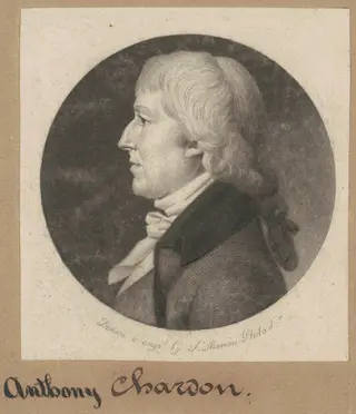 Anthony Chardon, by Charles B. J. Févret de Saint-Mémin