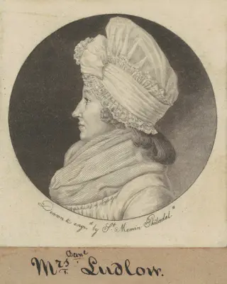 Arabella Duncan Ludlow, by Charles B. J. Févret de Saint-Mémin, 1798